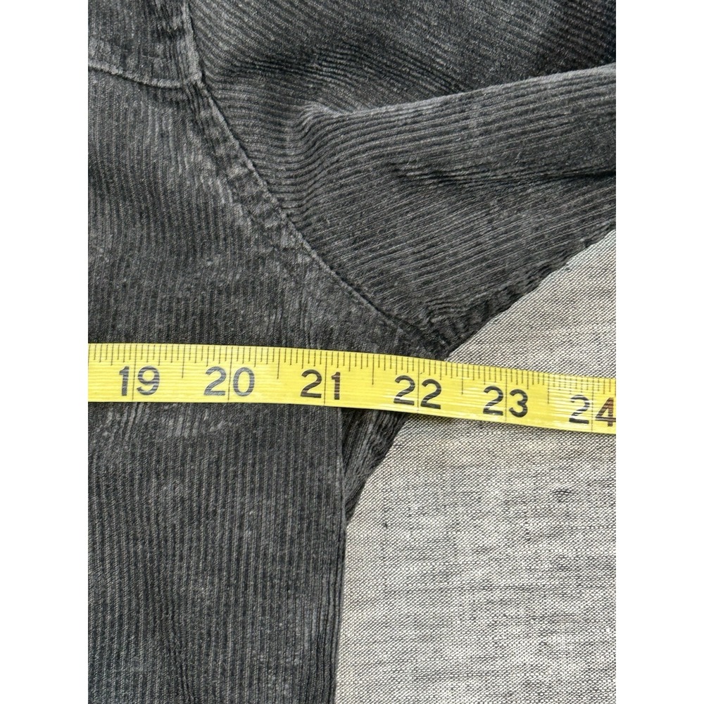 Outerknown Paz Corduroy Trucker Jacket Mens Medium Black Sherpa Cotton Hemp - Picture 10 of 15